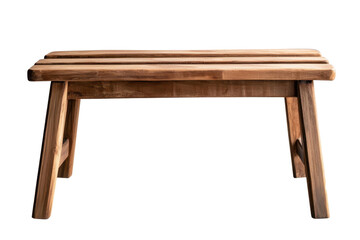Simple wooden bench with clean design, showcasing natural wood grain and sturdy construction. This versatile piece adds warmth and functionality to any space