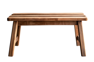 Simple wooden bench with clean design, showcasing natural wood grain and sturdy construction. This versatile piece adds warmth and functionality to any space
