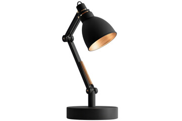 Stylish modern desk lamp with adjustable arm and sleek black finish, perfect for enhancing workspace aesthetics and providing focused lighting. Ideal for home or office use