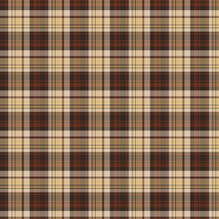 Seamless gingham, tartan, and plaid textile patterns with a checkered pink and white background