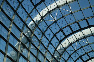 glass roof and sky