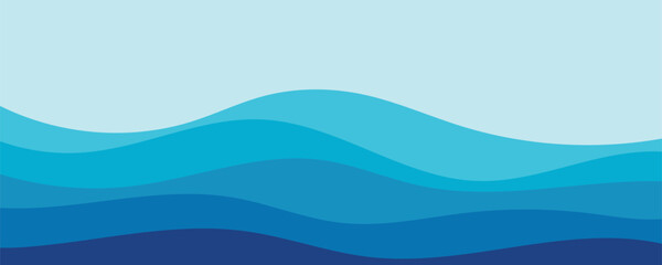 abstract blue wave background