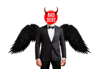 man in suit bad debit