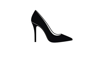 High heel shoe silhouette