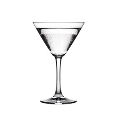 Martini Cocktail Glass on a Modern Three-Legged Stand