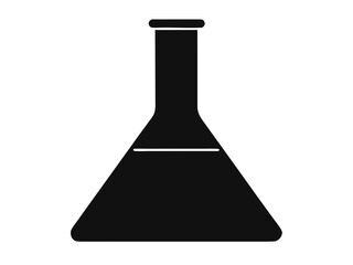 laboratory flask  black silhouette vector,laboratory flask  icon