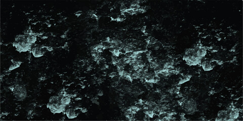 Abstract colorful blue sky background. Grunge marbled pattern and rough paint with dark green. Design wrapping paper, wallpaper. Mixing acrylic paints. Modern fluid art.