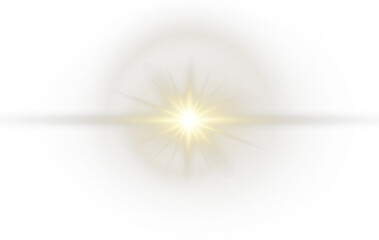 Isolated Star png with Magical Sparkle Glow