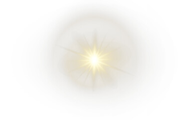 Fantasy Star png with Bokeh and Shine