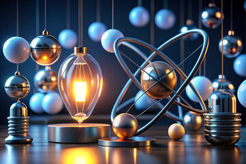 3D Science related Icons.