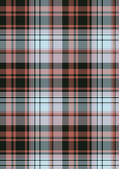 Seamless red and white gingham checkered pattern, a classic geometric textile design