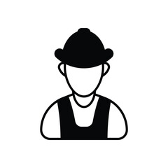 Construction Worker Icon vector
