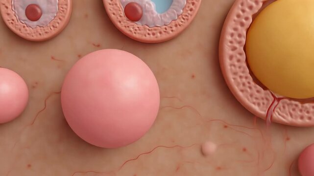 Ovarian Follicle Development: A Medical Illustration