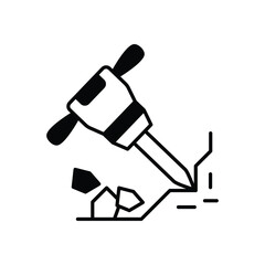 Hammer Drill Icon vector