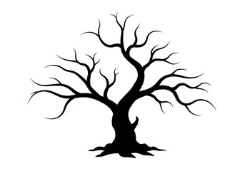 Obraz premium tree silhouette vector