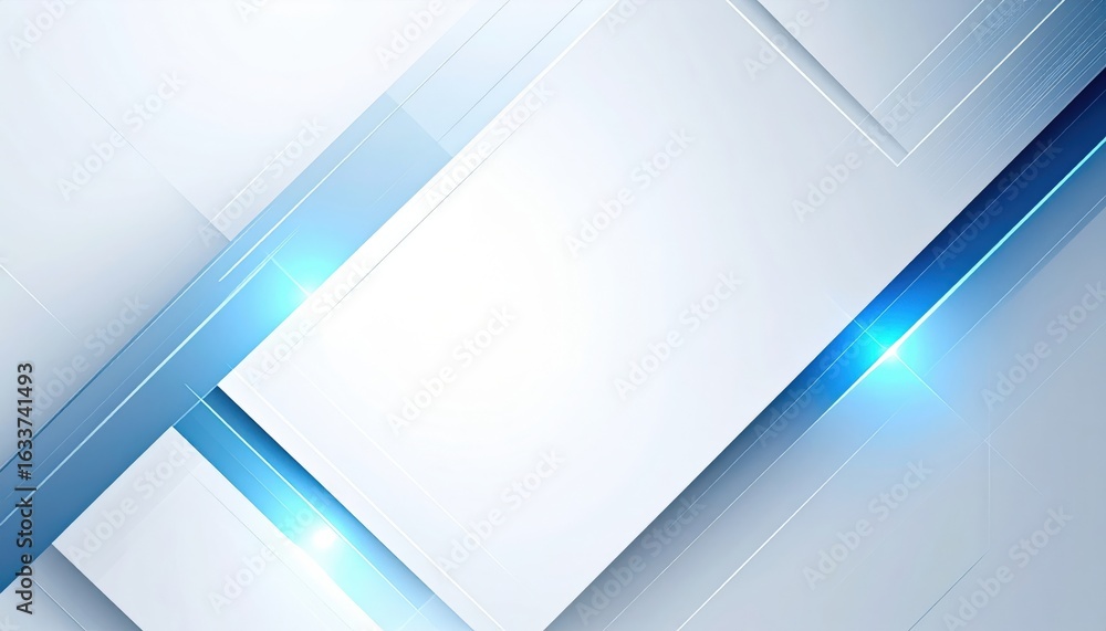 Poster dynamic abstract design with blue elements studio setting graphic art modern environment aesthetic p