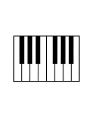 Fototapeta premium Piano keyboard graphic (1)