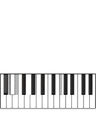 Fototapeta premium Piano keyboard graphic