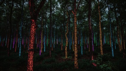 forest in the morning