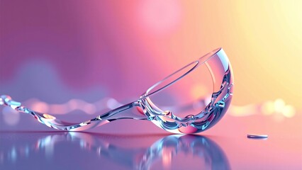 A conceptual kinetic sculpture, suspended motionless in a futuristic setting; modern abstract conceptual backdrop, complex geometric form, sharp contrasting light, ideal for high-tech concepts.