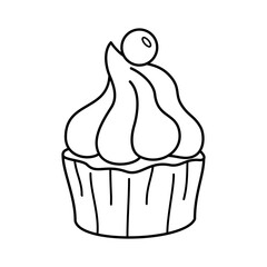 Cupcake Icon Vector