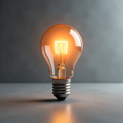 3d rendering of a light bulb with a screwdriver inserted into it, Digital light bulb on future tech background. New ideas evolution, created with generative ai