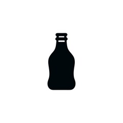 Sleek and Modern Bottle Silhouette A Minimalist Design for Drinkware and Packaging Projects with Clean Lines and Bold Visual Appeal