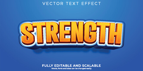 Editable cartoon text effect comic font style