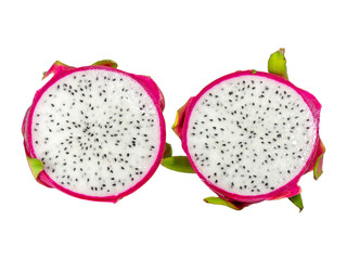 Dragon fruit isolated on white background.