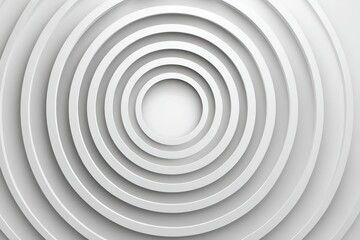 Obraz premium Layered circles in white