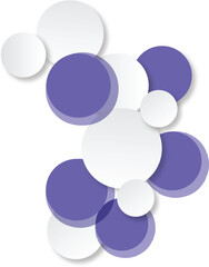 abstract background with purple and white circles