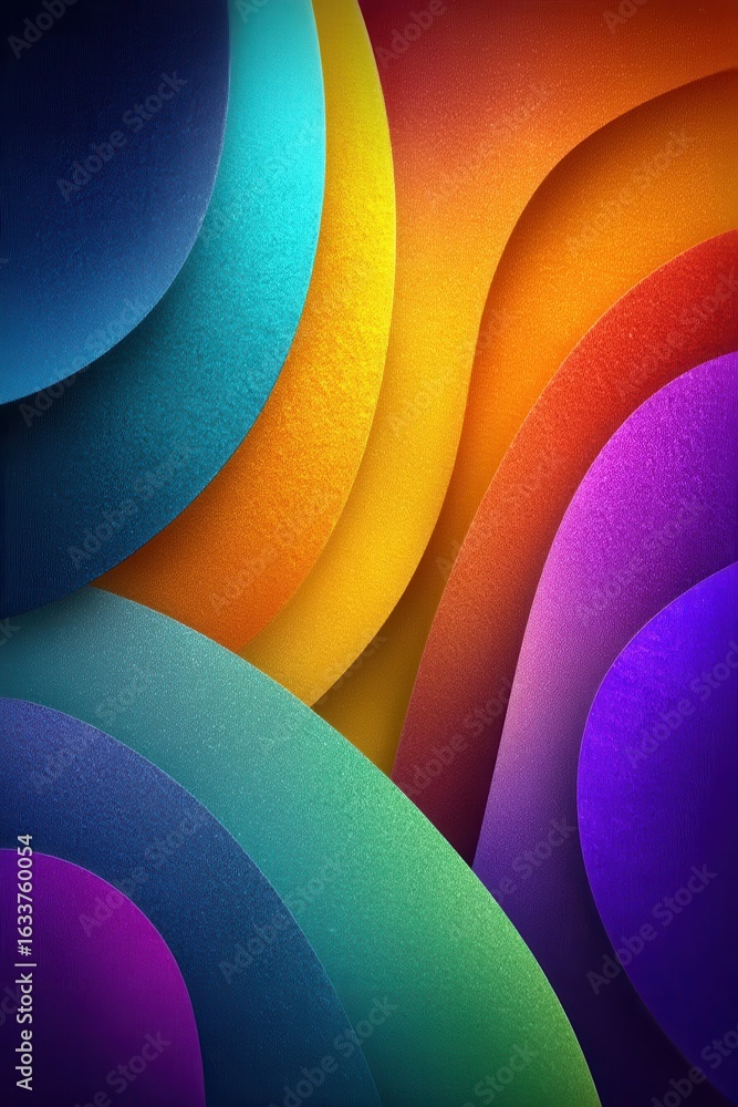Poster abstract colorful waves and gradients offering a vibrant and dynamic background design