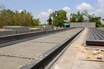 Cement casting blocks, ready for delivery