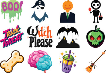 Cute Cat Illustration with Bold Colors A Versatile Graphic Design Element