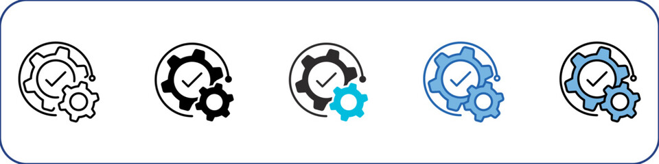 Integration Icon Pack Multistyle Illustration