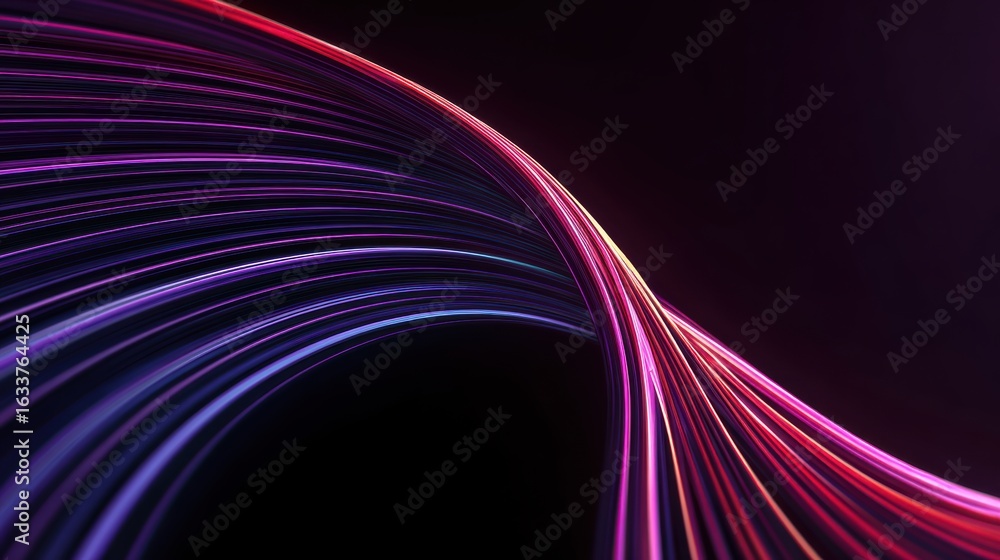 Poster vibrant abstract lines create a stunning visual experience with dynamic movement and rich colors aga