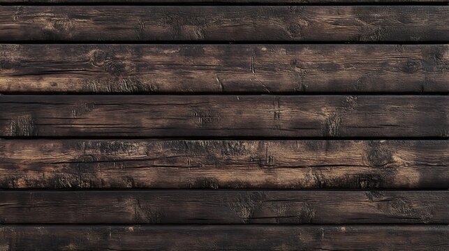 Time worn planks evoke rustic charm a weathered wood wall narrates tales of age strength and resilience in dark umber