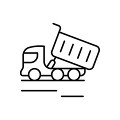 Construction Truck Icon vector