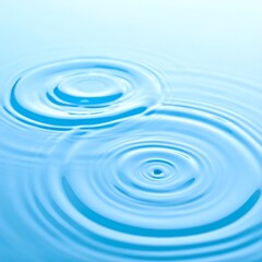 Ripples on a light blue surface