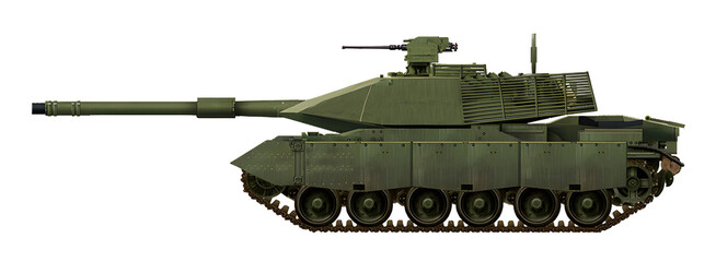 Leonardo T-80 (The concept of modernization of the T-80 tank, from an Italian company, with a new turret and 120mm gun) © Tikros