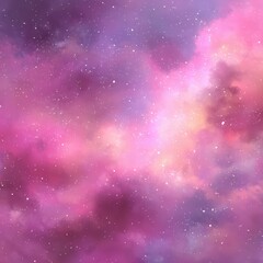 Naklejka premium Abstract nebula of soft pinks, purples, and pastels