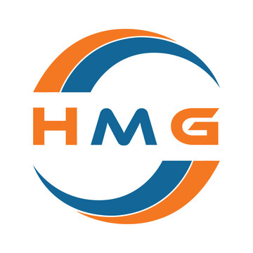 HMG letter design. HMG letter technology logo design on a white background. HMG Monogram logo design for an entrepreneur and business.