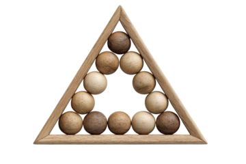 Wooden Sphere Triangle Still Life Harmony Geometric Abstraction Sphere Photography Sphere