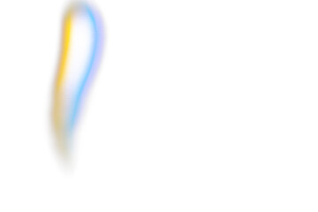 rainbow prism light on transparent background