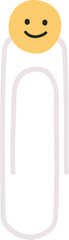 smile face paper clip cute design stationery office item