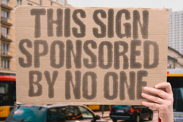 “This Sign Sponsored by No One,” mocking corporate control.
POWER. SATIRE. REBELLION. VOICE....