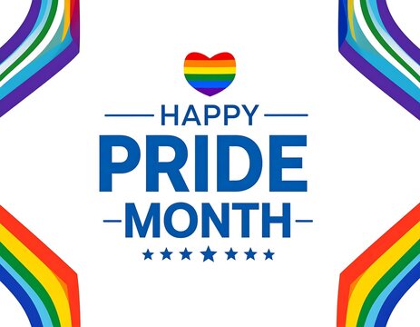 Pride month celebration graphic - Powered by Adobe