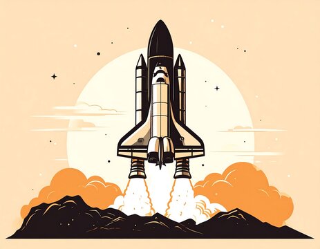 Rocket launch into space (1) - Powered by Adobe