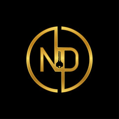Luxury Initials ND Property Logo Design Inspiration
