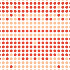 A playful, seamless polka dot pattern with a cheerful color palette.